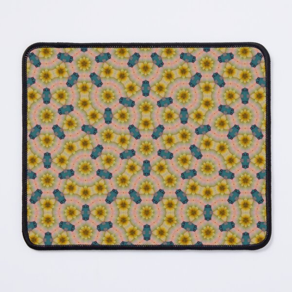 Item preview, Peach Blue and Yellow Retro Shabby Chic Penrose Pattern | Romulea Pilosa 1.10  designed and sold by FRLF.