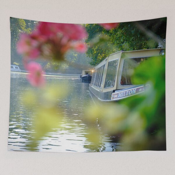 Item preview, The Flowering look at a boat on the Little Venice canals in London | Street & Travel Photography  designed and sold by Diana van Neck.