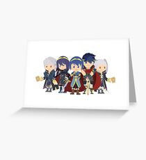 Chibi Fire Emblem Gang Greeting Card