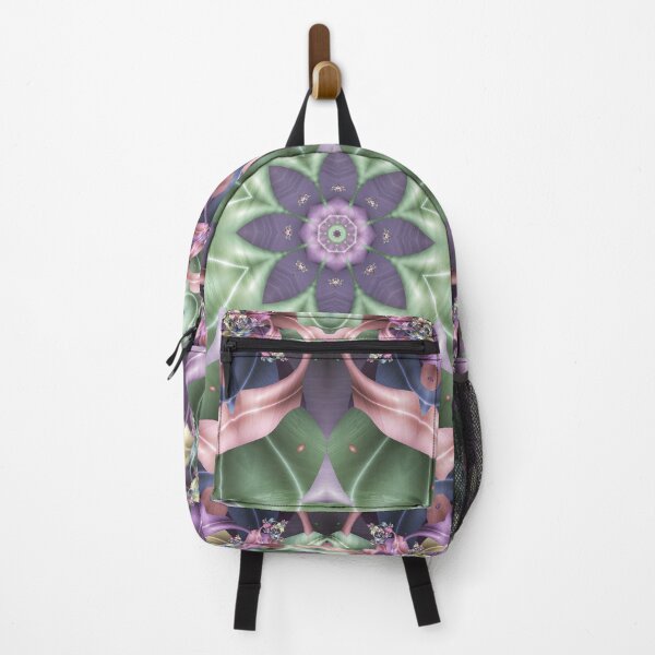 Item preview, Fractal Ribbon Mandala in Green, Pink, Purple, and Yellow designed and sold by Kelly Dietrich Mandala & Fractal Art.