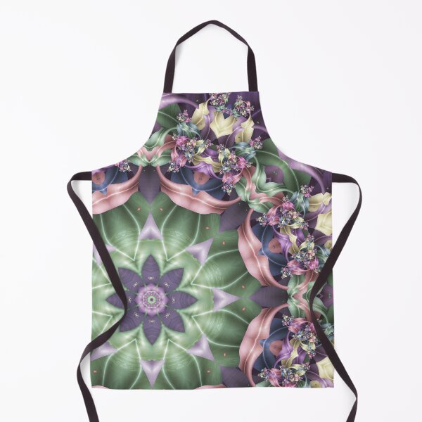 Item preview, Fractal Ribbon Mandala in Green, Pink, Purple, and Yellow designed and sold by Kelly Dietrich Mandala & Fractal Art.