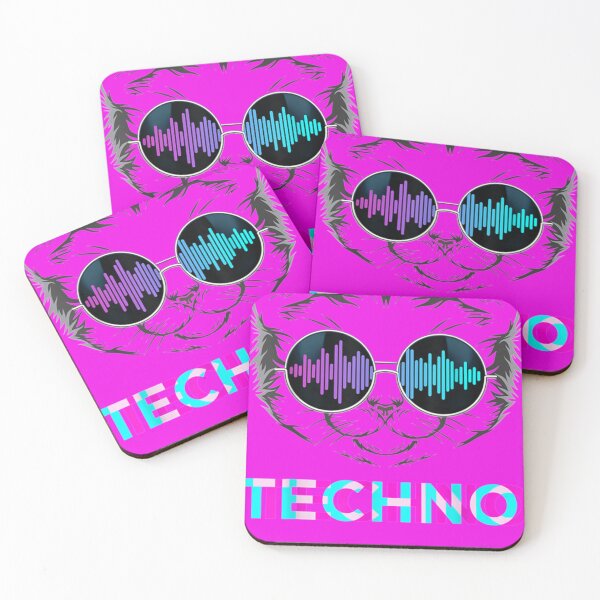 Item preview, Techno Cat Dub Step Electro Music Synthesizer Tshirt158 Essential T-Shirt designed and sold by LisaRomera.