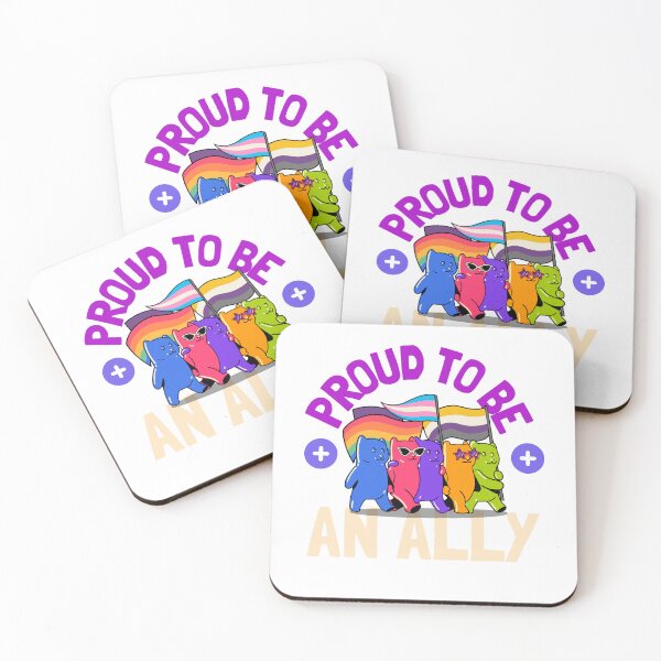 Item preview, Proud to be an Ally/ Pride Allyship designed and sold by Verbiage24.
