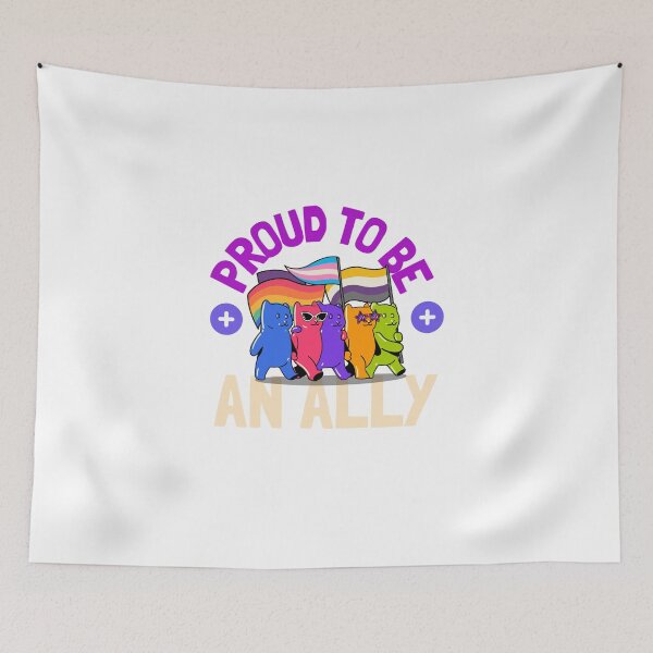 Item preview, Proud to be an Ally/ Pride Allyship designed and sold by Verbiage24.