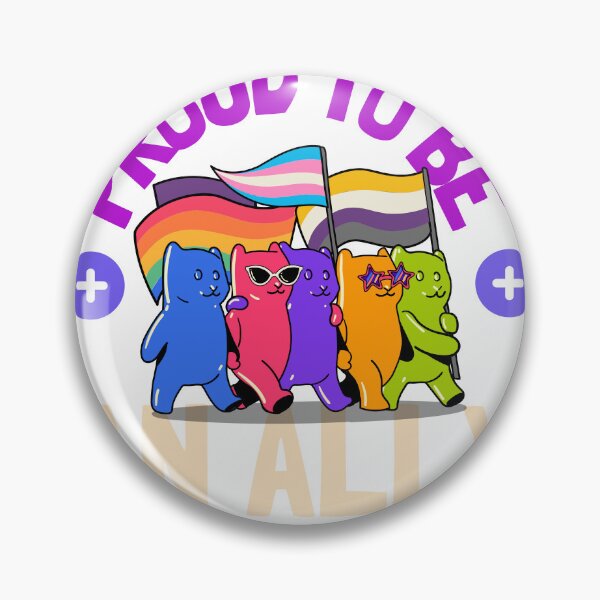 Item preview, Proud to be an Ally/ Pride Allyship designed and sold by Verbiage24.