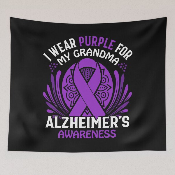 Item preview, I Wear Purple For My Grandma Alzheimer's Disease Awareness Gift designed and sold by Best Designer.