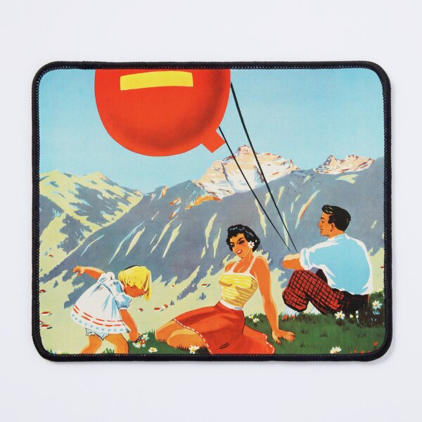 Item preview, ZWEISIMMEN Gondelbahn Rinderberg Cable Car Berner Oberland Switzerland 1960 Vintage Tourism Poster designed and sold by retroposters.