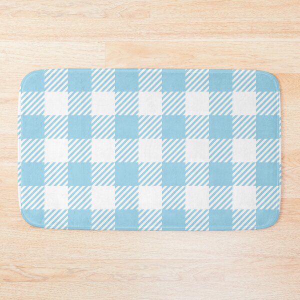 Item preview, Summer Blue White Rectangle Slash Lines Symmetry Diagonal Checked Square Diamond Geometric Pattern designed and sold by Moyanana.