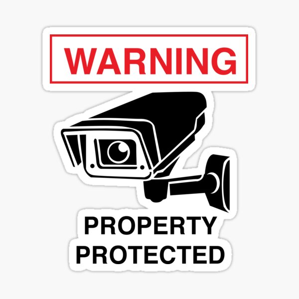 Security camera hot sale stickers