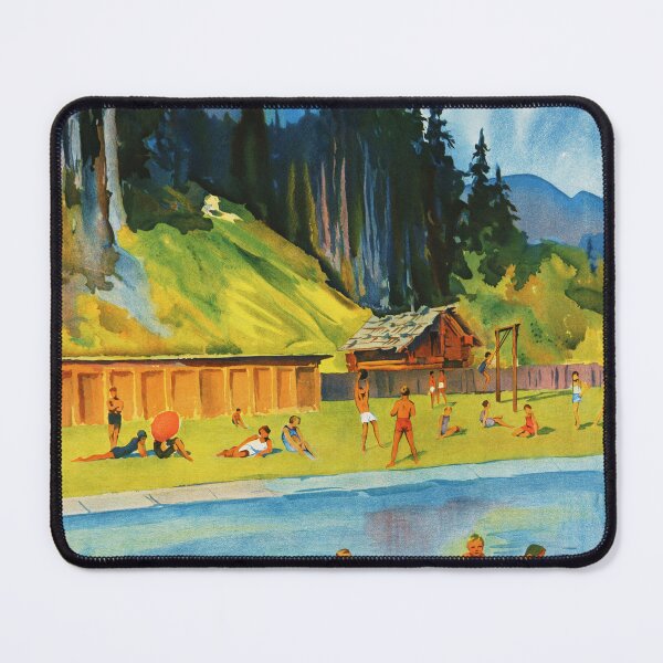 Item preview, ZWEISIMMEN Piscine Bains Et Soleil SWITZERLAND 1932 Vintage Travel Poster designed and sold by retroposters.