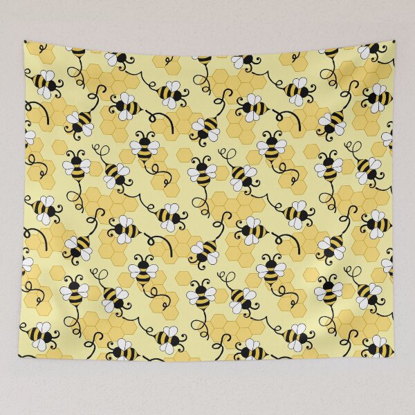 Item preview, Cute little bees pattern designed and sold by BattaAnastasia.