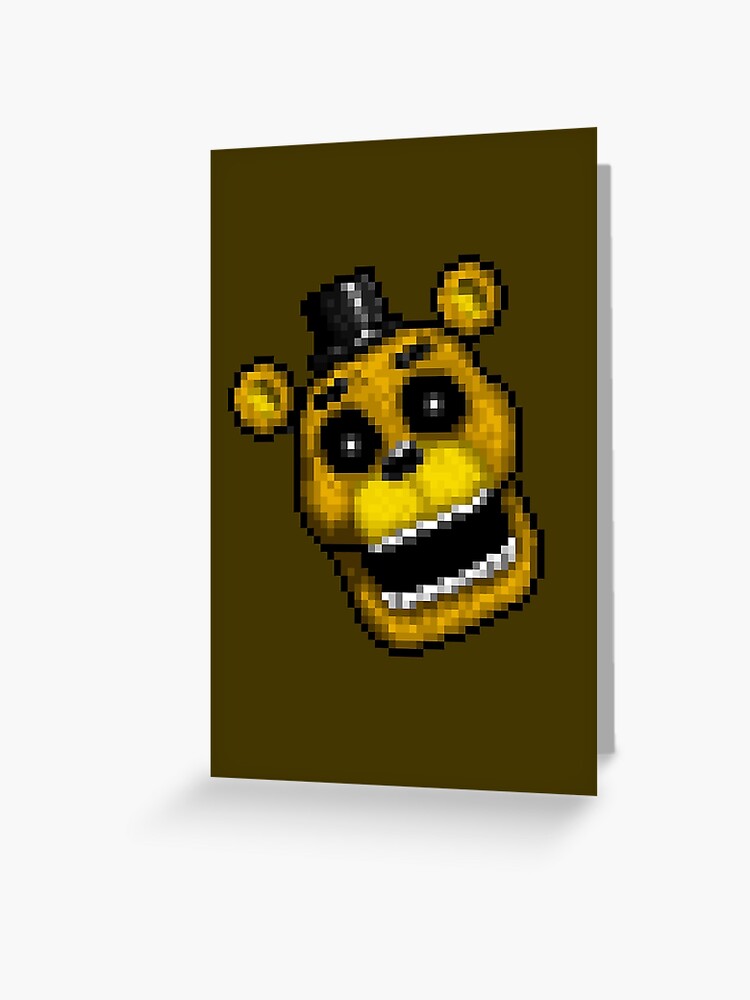 Adventure Withered Chica - FNAF World - Pixel Art Greeting Card