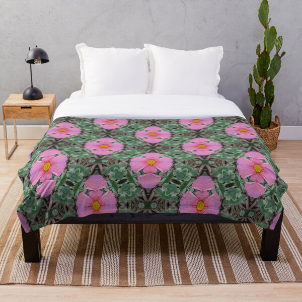 Item preview, Modelo inconsútil floral rosa y verde Art Nouveau | Oxalis Obtusa 1.3 designed and sold by FRLF.