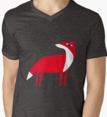 Fox pattern Men's V-Neck T-Shirt