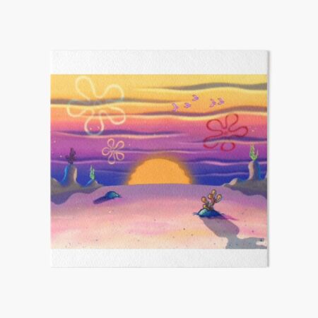 Spongebob Sunset Background