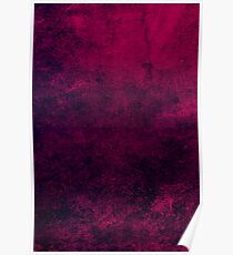 Grunge Dark Pink Poster
