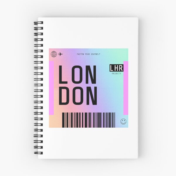 Item preview, London Boarding Pass LHR Rainbow Gradient designed and sold by lukassfr.