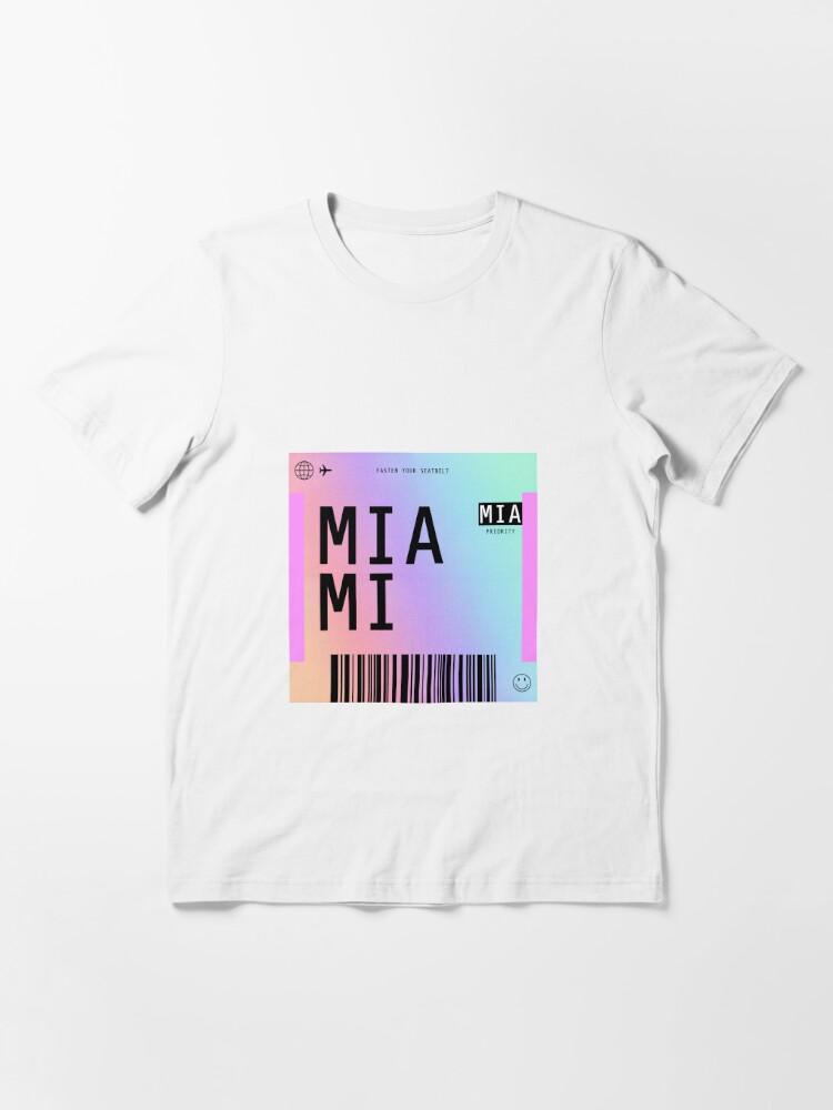 Miami Boarding Pass Shirt MIA Boarding Pass T-shirt Miami 