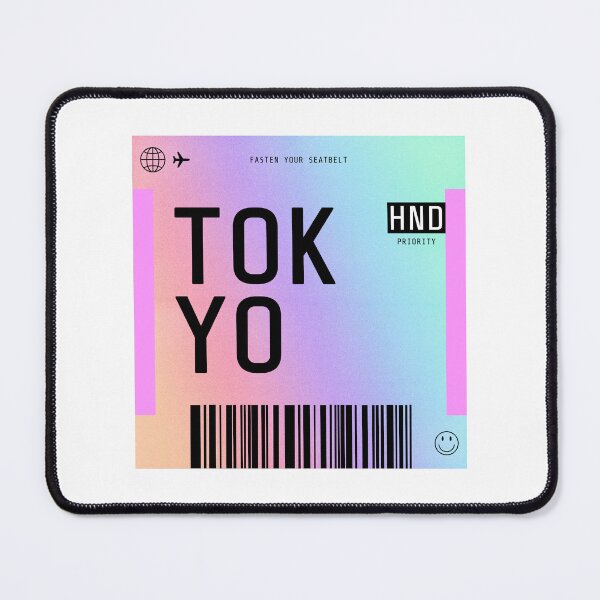 Item preview, Tokyo Boarding Pass HND Rainbow Gradient designed and sold by lukassfr.