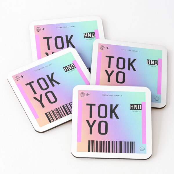 Item preview, Tokyo Boarding Pass HND Rainbow Gradient designed and sold by lukassfr.