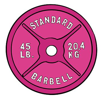 Artwork thumbnail, Pink 45 lb plate by RainyDayJess