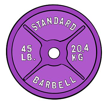 Artwork thumbnail, Purple 45 lb plate by RainyDayJess