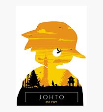 Johto Region- Gold Vers. Photographic Print