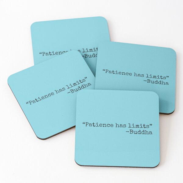 Item preview, Patience has limits Buddha quote designed and sold by SweetLog.