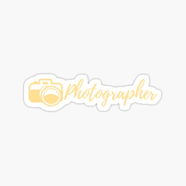 Photographer | Hobbies | Profession Sticker