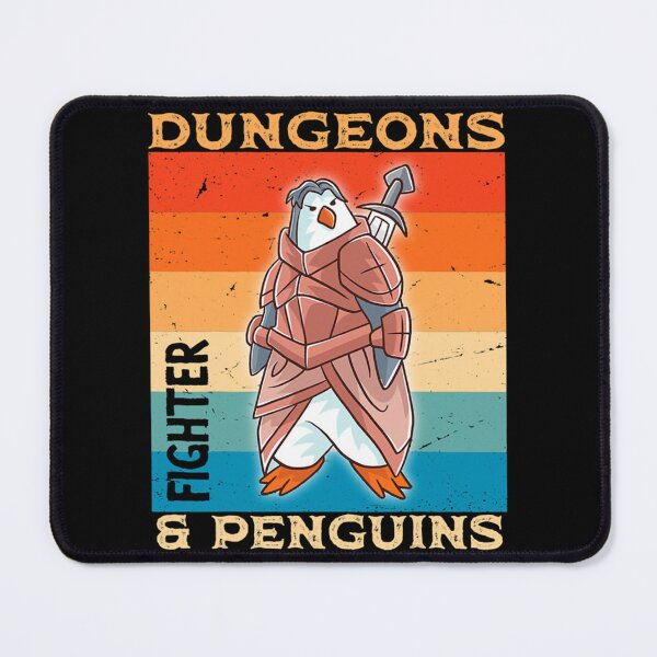 Item preview, Fighter Dungeons Penguins Penguin Nerd Classic T-Shirt designed and sold by amberk1cira.