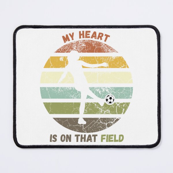 Item preview, My Heart Is On That Field Vintage Sunset Soccer Football Player Design designed and sold by dschiffer12.