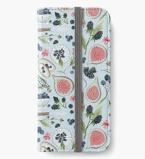 Blaubeer-Frühstück iPhone Flip-Case/Hülle/Klebefolie