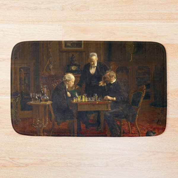 Item preview, The Chess Players by Thomas Eakins (1876) designed and sold by allhistory.