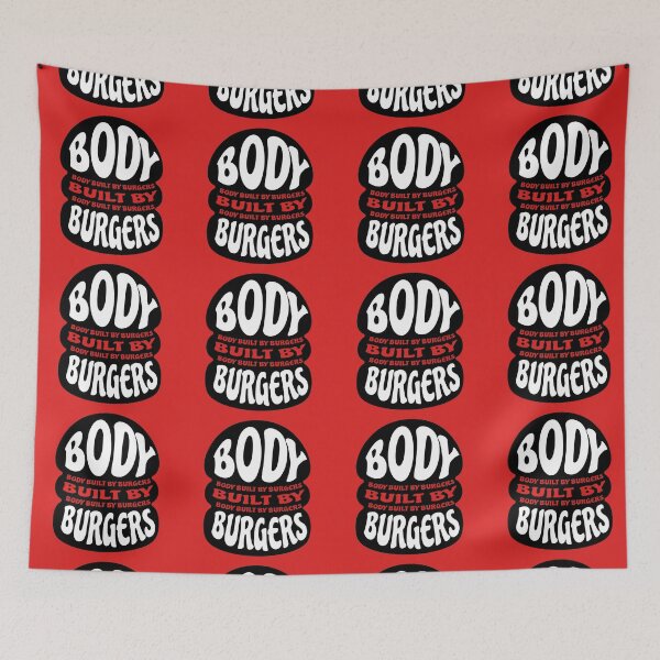 Item preview,  funny burger quote - body built by burger designed and sold by uranus1store.