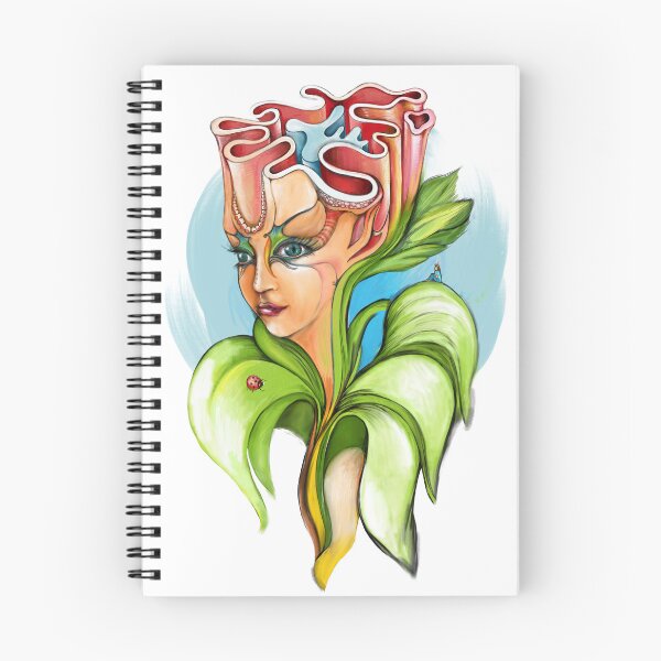 Item preview, Psychedelic fairy growing out of nature with her mind exposed to the universe designed and sold by AnadinArtwork.