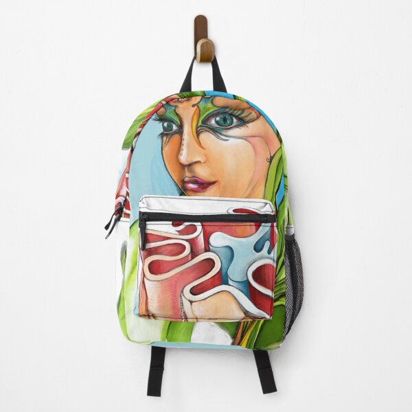 Item preview, Psychedelic fairy growing out of nature with her mind exposed to the universe designed and sold by AnadinArtwork.