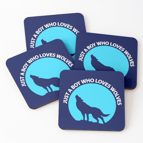 Item preview, Just A Boy Who Loves Wolves Be Brave Stay Wild Great Outdoors designed and sold by StudioTina.