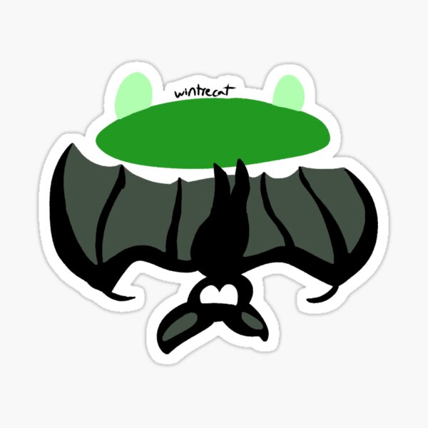 aromantic pride skater bat Sticker