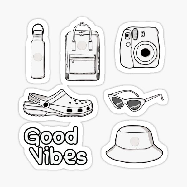 orange aesthetic sticker pack Sticker for Sale by VBNART