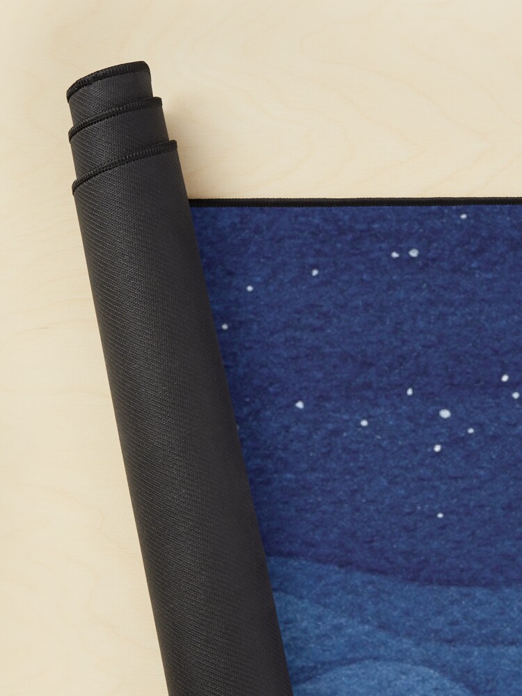 Alternate view of blue ocean waves, sailboat ocean stars Mouse Pad