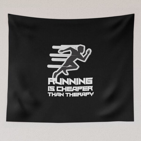 Item preview, Copy Of Running Is Cheaper Than Therapy Sticker designed and sold by ximenagene.