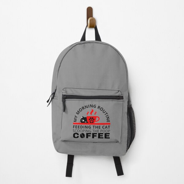 Item preview, Morning routine: feeding the cat, scooping the poop, coffee designed and sold by forthecatssake.
