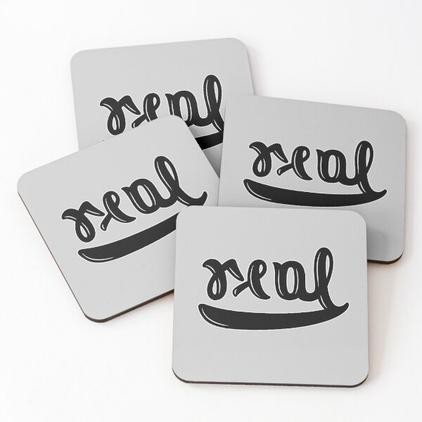 Item preview, Real >< Fake Ambigram (black)! designed and sold by Pablo Carlos Budassi.