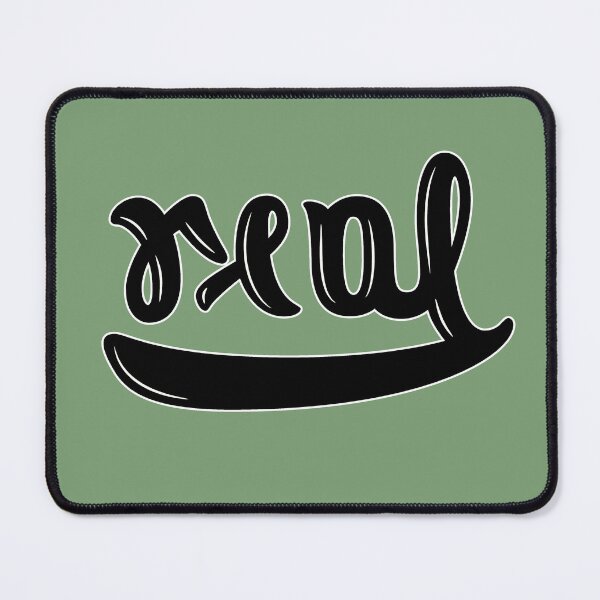 Item preview, Real >< Fake Ambigram (black)! designed and sold by Pablo Carlos Budassi.