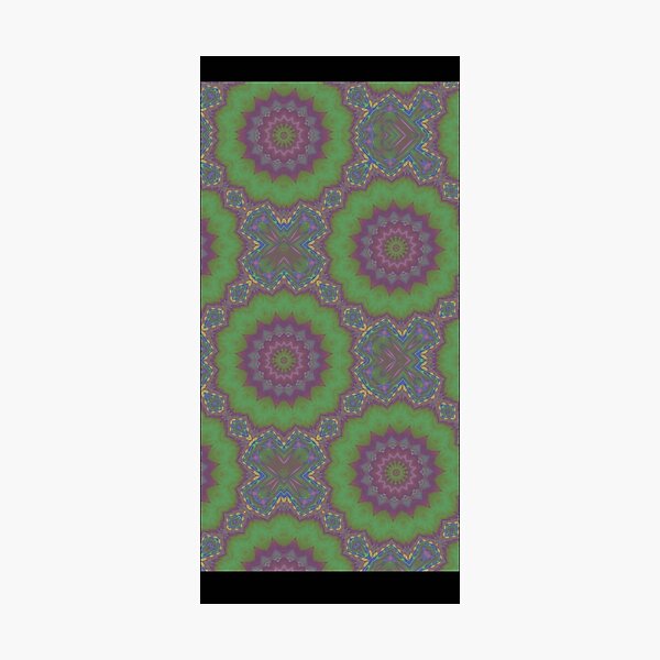Aperçu de l'œuvre Motif de coeur de style mandala fleurs en rose et vert créée et vendue par ChaoticXColors.