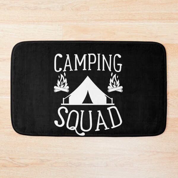 Item preview, Camping Squad Adventure Awaits le Mountain Hiking Camping Tree Mountains Tent Art Design Happy Apparel Essential Inspiration Joy Mood Funny designed and sold by DesignByHeartUK.