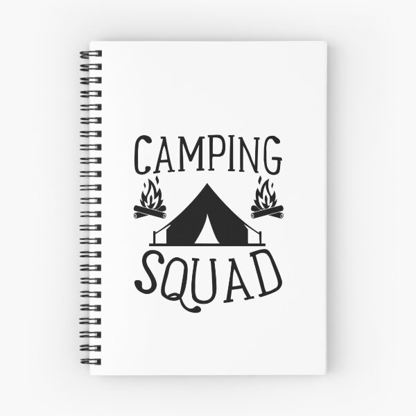 Item preview, Camping Squad Adventure Awaits le Mountain Hiking Camping Tree Mountains Tent Art Design Happy Apparel Essential Inspiration Joy Mood Funny designed and sold by DesignByHeartUK.
