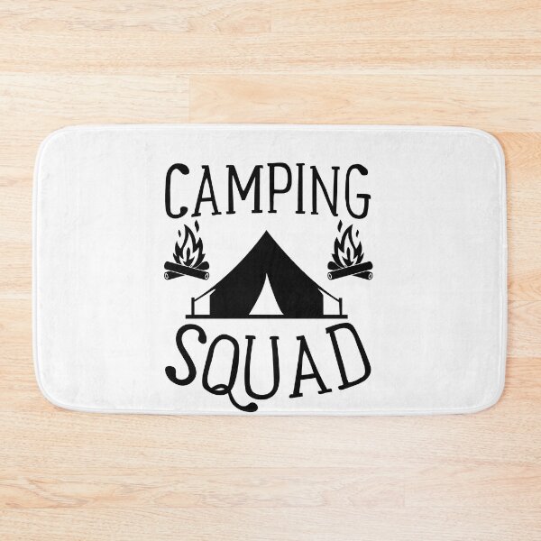 Item preview, Camping Squad Adventure Awaits le Mountain Hiking Camping Tree Mountains Tent Art Design Happy Apparel Essential Inspiration Joy Mood Funny designed and sold by DesignByHeartUK.