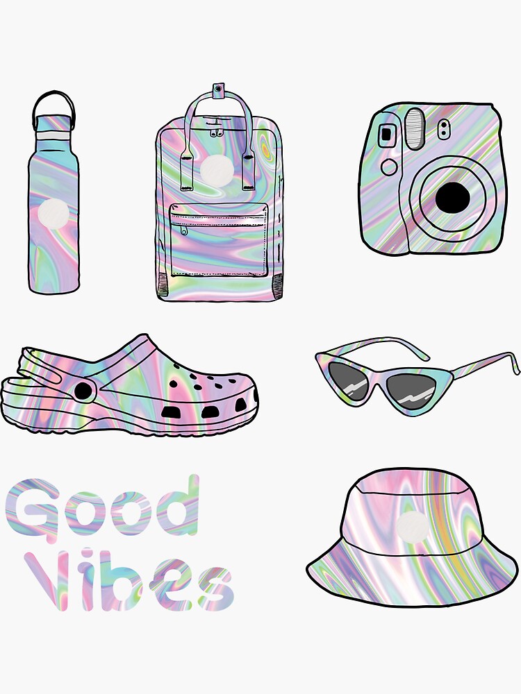 holo aesthetic sticker pack Sticker for Sale by VBNART