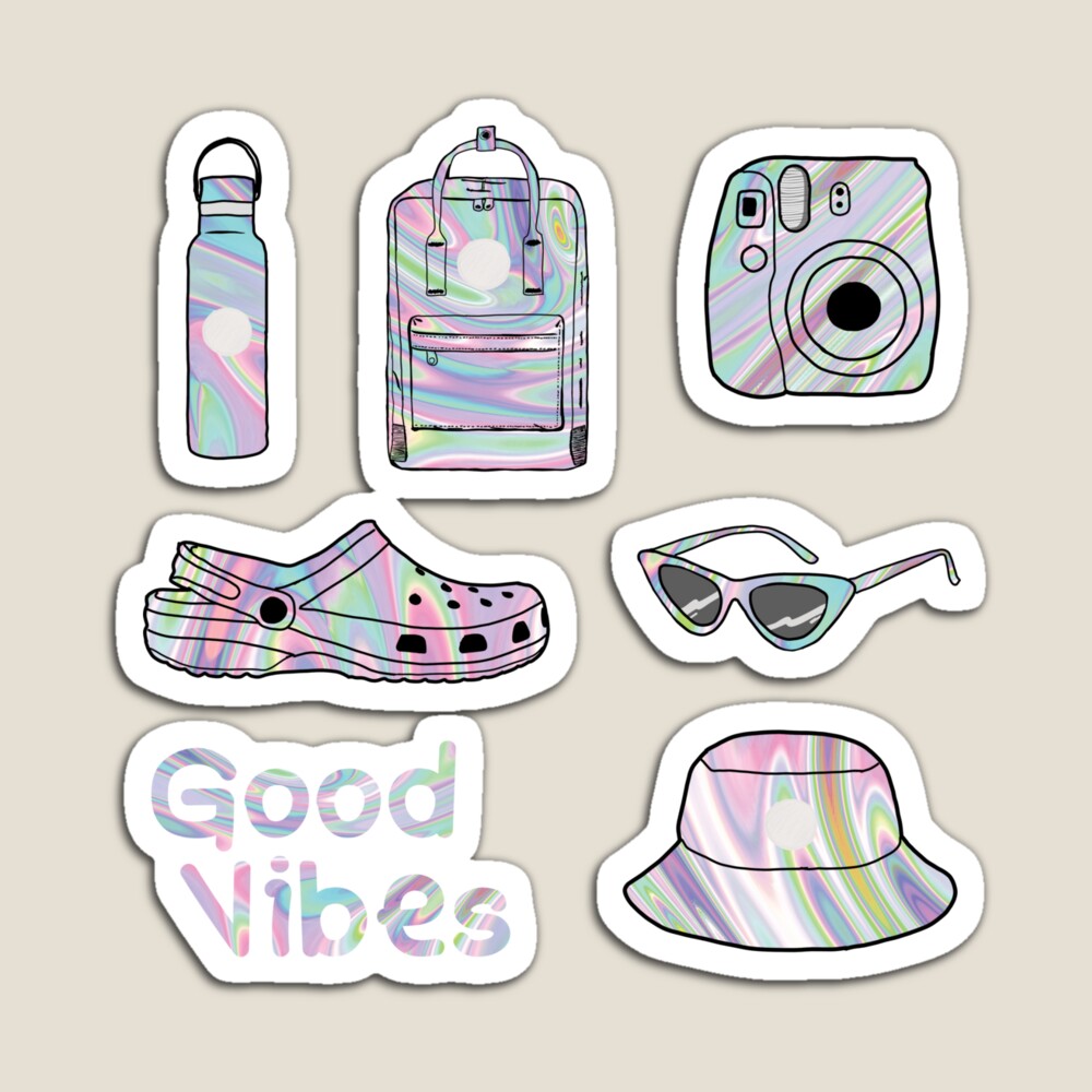 holo aesthetic sticker pack Sticker for Sale by VBNART